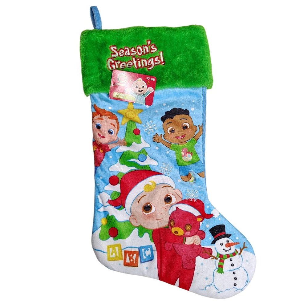 Ruz Cocomelon 18 inch Embroidered Plush Christmas Stocking